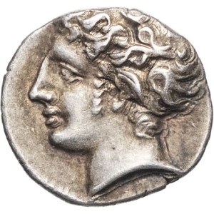 Massilia - Marseille. Obole with head facing left and sideburns, ND (215–49 BC), Marseille.