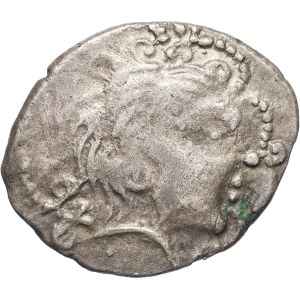 Armorica / Veneti. Billon stater, Series 353A, Class IV, with a pointed and upturned snout, featuring a wild boar (late first half of the 1st century B.C. and the Gallic Wars).