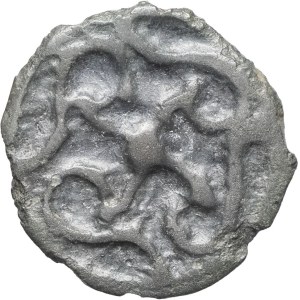 Durocasses. Pot with cross-shaped scrollwork or decorated swastika, Series 553 ND (first half of the 1st century B.C. and the Gallic Wars).