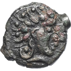 Carnutes. Bronze coin featuring a Pegasus and the ND cross (late first half of the 1st century B.C.).