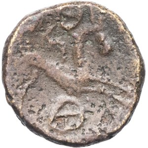Aedui. Bronze, imitation of the Suessiones’ anchor-type stater, Siauges-Saint-Romain ND type (second half of the 1st century B.C.).