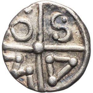 Séquanes. MΔSO obol, head to the right, imitation of Marseille ND (1st century B.C.).