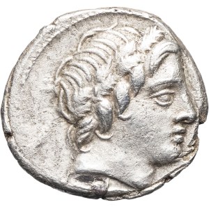 M. Vergilius, C. Gargonius, and Ogulnius. Denarius ND (86 B.C.), Rome.