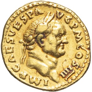 Vespasian (69–79). Aureus ND (72–73), Rím.