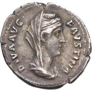 Antoninus Pius (138–161). Denarius, dedicated to the divine Faustina, Mother of the Virgin Mary (141), Rome.