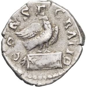 Chest of drawers (177–192). Denarius, for the divine Marcus Aurelius ND (180), Rome.