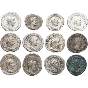 Lot. Lot of 12 denarii and antoniniani without dates.