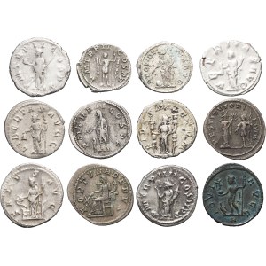 Lot. Lot of 12 denarii and antoniniani without dates.