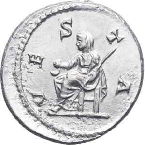 Reproduction of a denarius of Julia Maesa, by Becker, modern strike (before 1914), Berlin (Bode Museum).