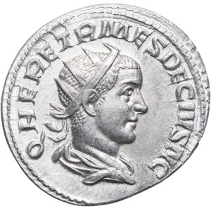Reproduction of an Antoninianus of Herennius Etruscus, by Becker, modern strike (before 1914), Berlin (Bode Museum).