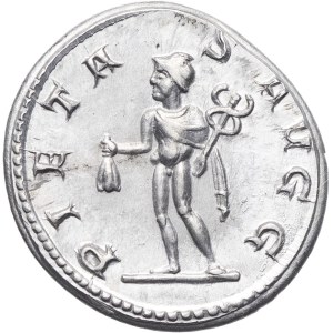 Reproduction of an Antoninianus of Herennius Etruscus, by Becker, modern strike (before 1914), Berlin (Bode Museum).