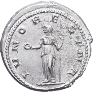 Reproduction of an Antoninianus of Cornelia Supera, by Becker, modern strike (before 1914), Berlin (Bode Museum).
