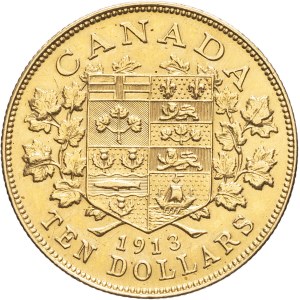 George V (1910–1936). 1913 $10, Ottawa.