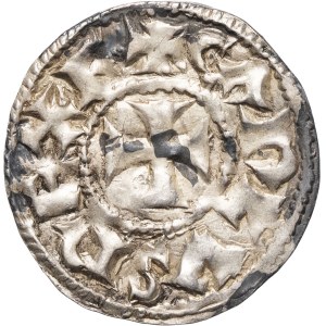 Charles II le Chauve (840-877). Denier ND, Melle.