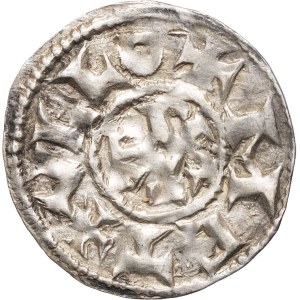 Charles II le Chauve (840-877). Denier ND, Melle.