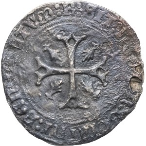 Brittany (Duchy of), Anne, widow of Charles VIII (1498–1499). Gros à l’écu or white, undated, R, Rennes.