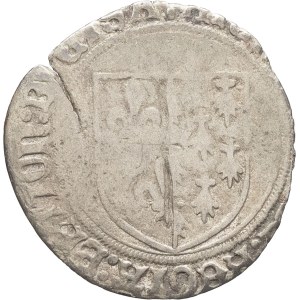 Brittany (Duchy of), Anne, widow of Charles VIII (1498–1499). Gros à l’écu or white, undated, R, Rennes.
