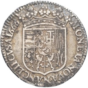 Lorraine (duché de), Charles IV (1625-1675). Demi-teston 1666, Nancy.