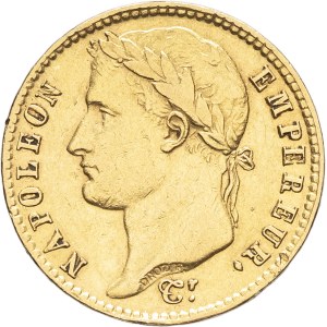 First Empire / Napoleon I (1804–1814). 20 francs Empire, 1809, U, Turin.