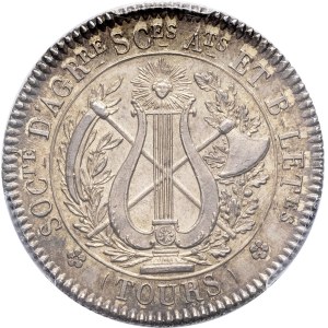 First Empire / Napoleon I (1804–1814). Token, Society of Agriculture, Sciences, Arts, and Literature of Tours, 1806, Paris.