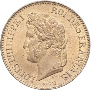 Louis-Philippe Ier (1830-1848). Essai de 2 centimes à la couronne 1847, Paris.