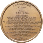 MEDALS - Numismatic Gallery of the Kings of France. Medal depicting Pharamond, First King of France, by Caqué, 1840, Paris.