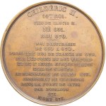 MEDALS - Numismatic Gallery of the Kings of France. Medal depicting Childeric III, 14th King of France, by Caqué, 1840, Paris.