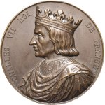 MEDALS - Numismatic Gallery of the Kings of France. Medal depicting Charles VII, 54th King of France, by Caqué, 1836, Paris.