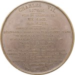 MEDALS - Numismatic Gallery of the Kings of France. Medal depicting Charles VII, 54th King of France, by Caqué, 1836, Paris.