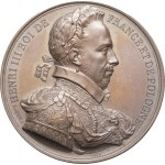 MEDALS - Numismatic Gallery of the Kings of France. Medal depicting Henry III, 62nd King of France, by Caqué, 1835, Paris.
