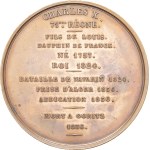 MEDALS - Numismatic Gallery of the Kings of France. Medal, Charles X, 71st reign, by Caqué ND (1842–1845), Paris.