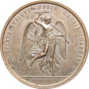 MEDALS - France, Napoleon I (1804–1814). Medal commemorating the Battle of Wagram, by L. Manfredini, 1809, Milan.
