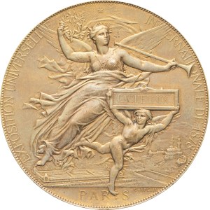 MEDALS - France, Third Republic (1870–1940). Medal awarded at the International Exposition in Paris, designed by J.-C. Chaplain, 1878, Paris.
