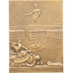 MEDALS - France, Third Republic (1870–1940). Plaque commemorating the bombardment of the city of Reims, by L. Chavalliaud, 1915, Paris.