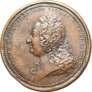 MEDALS - Lorraine. Stanislas I (1737–1766). Medal commemorating the construction of a shelter for the poor, by F. de Saint-Urbain, 1739, Nancy.