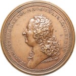 MEDALS - Lorraine. Stanislas I (1737–1766). Medal commemorating the unveiling of the statue of Louis XV in Nancy, by F. de Saint-Urbain, 1755, Nancy.