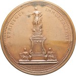 MEDALS - Lorraine. Stanislas I (1737–1766). Medal commemorating the unveiling of the statue of Louis XV in Nancy, by F. de Saint-Urbain, 1755, Nancy.