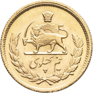 Mohammad Reza Pahlavi (1941–1979). 1/2 Pahlavi SH 1354 (1975), Tehran.