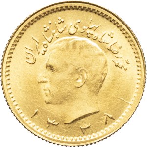 Mohammad Reza Pahlavi (1941–1979). 1/4 Pahlavi SH 1338 (1959), Tehran.