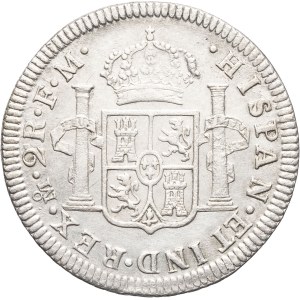 Charles III (1759-1788). 2 reales 1786 F M, M°, Mexico.