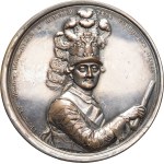 Catherine II (1762–1796). Medal depicting the destruction of the Ottoman fleet at the Battle of Çeşme, with Count Alexei Grigoryevich Orlov as commander of the naval forces, by J. B. Gass, 1770.
