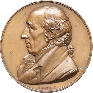 Zurich (canton de). Médaille, Johan Conrad Escher von der Linth, par A. Bovy 1823, Genève.