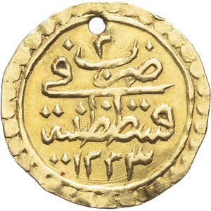 Mahmúd II. (1808–1839). 1/4 zeri mahbub AH 1223/2 (1809), Konstantinopol.