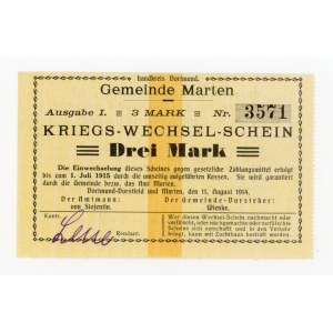 Germany, 3-Mark Note, 1914 (501)