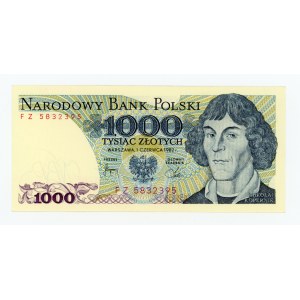Poľská ľudová republika, 1 000 zlotých, 1982, FZ (511)