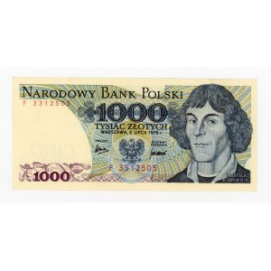 People's Republic of Poland, 1,000 zlotys, 1975 F (524)