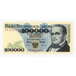 PRL, 100.000 złotych 1990 AW (535)