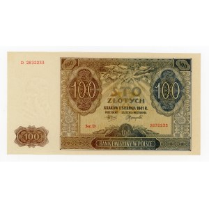 GG, 100 zlotych 1941 D (541)
