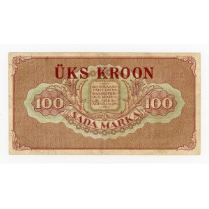 Estonia, 1 korona/100 marek 1923 (590)