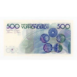 Belgie, 500 franků, bez data – podpisy na lícní a rubové straně (594)